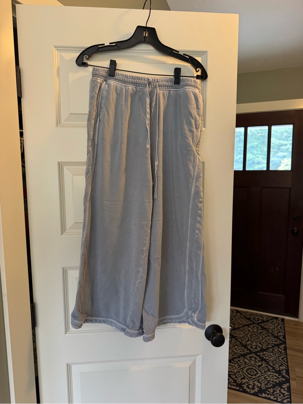 Three Bird Nest Women’s Wide-Leg Drawstring Sweatpants - Light Gray